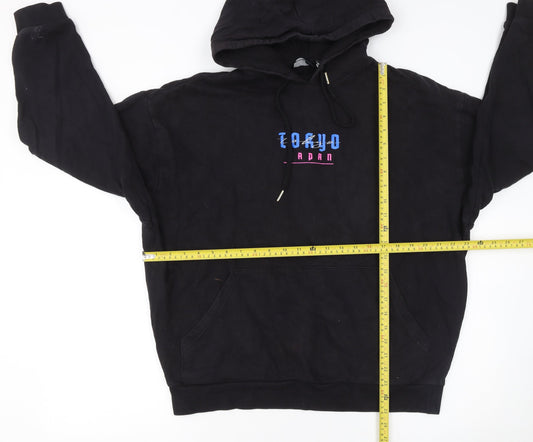 Mens UK Size M ASOS DESIGN Black Pullover Hoodie