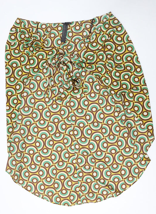 Womens UK Size M Zara Multicoloured Tunic Blouse