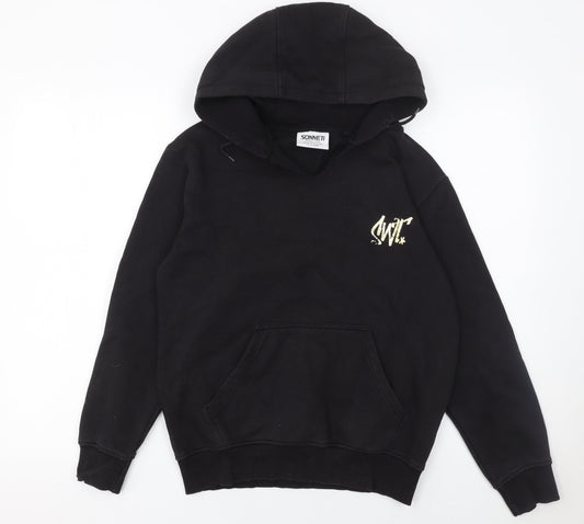 Girls UK Size 12-13 Years Sonneti Black Pullover Hoodie