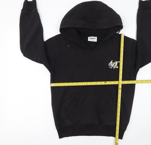 Girls UK Size 12-13 Years Sonneti Black Pullover Hoodie