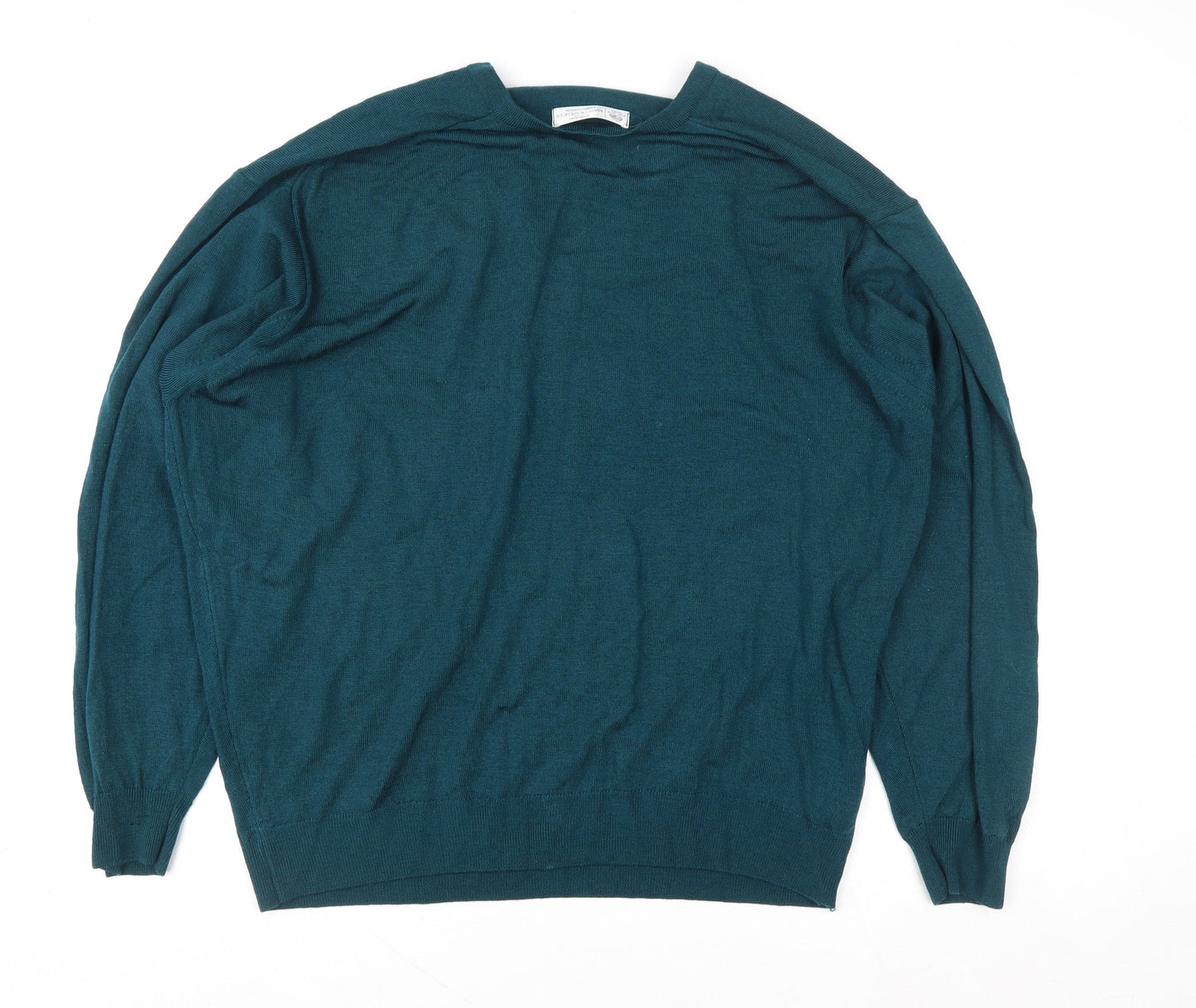 Womens UK Size XL Marks and Spencer Green Pullover Sweatshirt