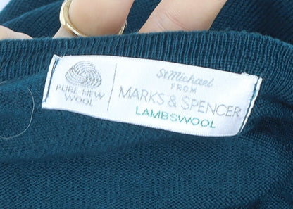 Womens UK Size XL Marks and Spencer Green Pullover Sweatshirt