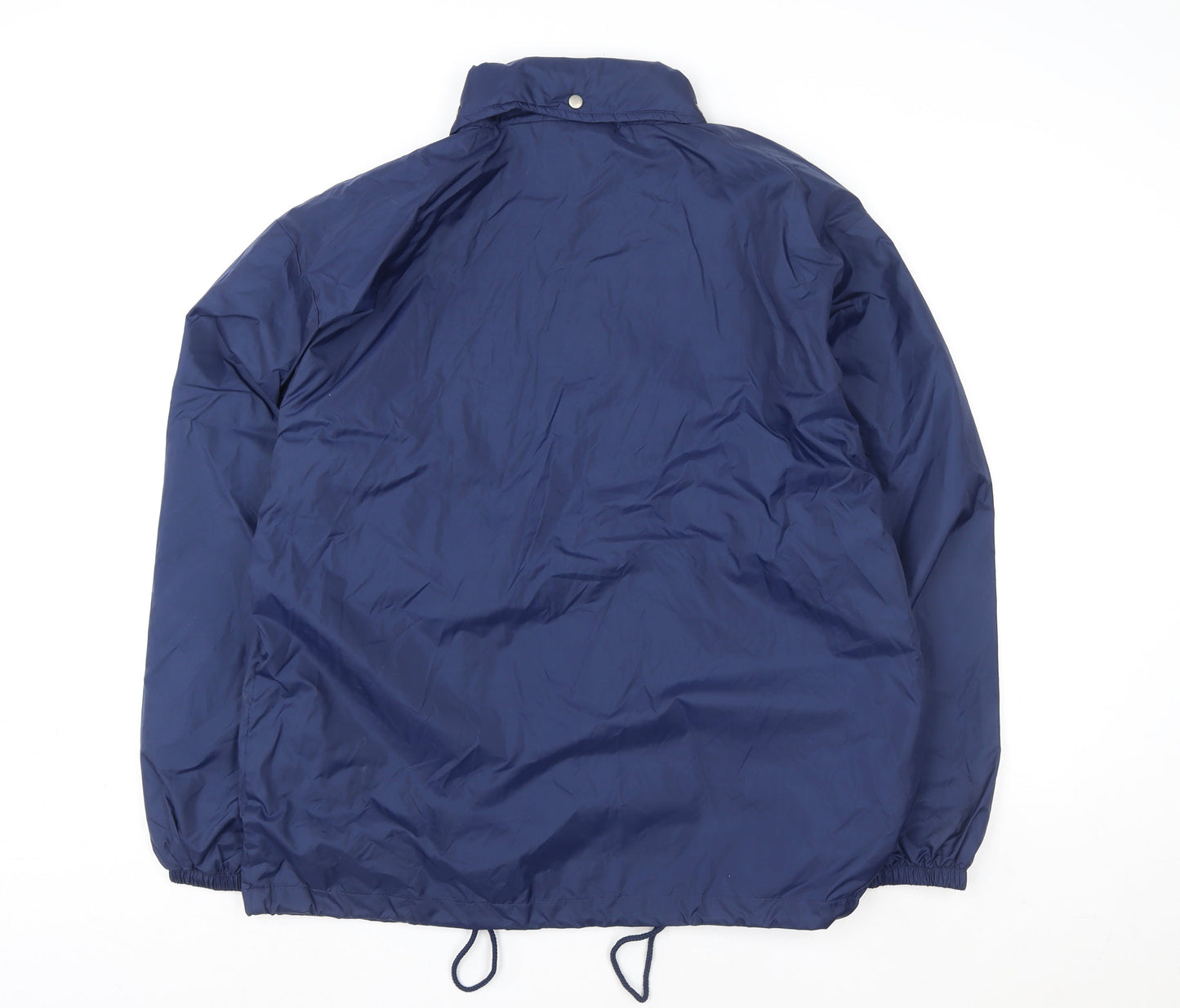 Womens UK Size L Fruit of the Loom Blue Windbreaker Coat
