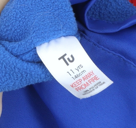 Boys UK Size 11 Years TU Multicoloured Parka Coat