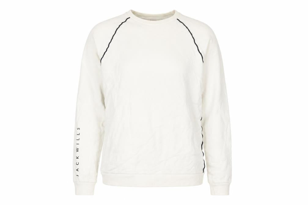 Womens UK Size M Jack Wills White Pullover Sweatshirt