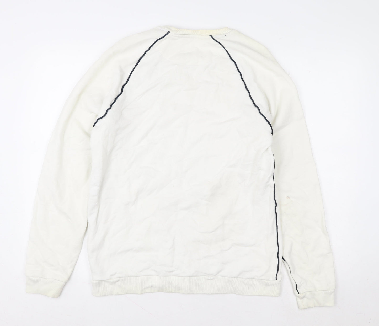 Womens UK Size M Jack Wills White Pullover Sweatshirt