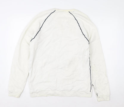 Womens UK Size M Jack Wills White Pullover Sweatshirt