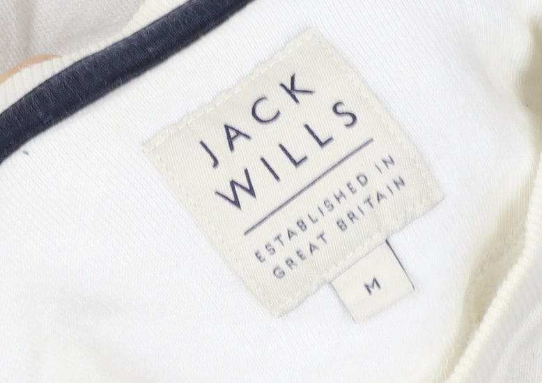 Womens UK Size M Jack Wills White Pullover Sweatshirt