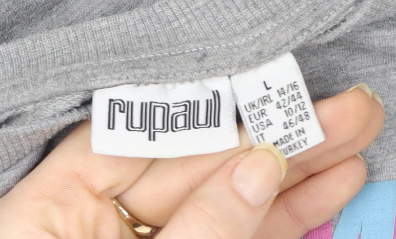 Womens UK Size L Primark Grey Pullover Sweatshirt
