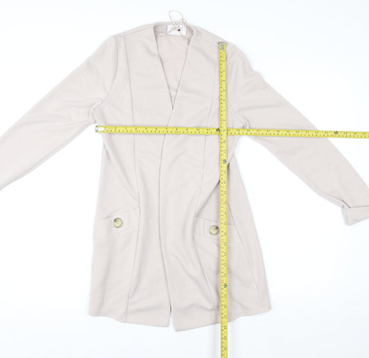 Womens UK Size 8 Wallis Beige Cardigan Jumper