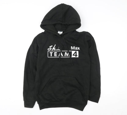 Mens UK Size XS Uneek Black Pullover Hoodie