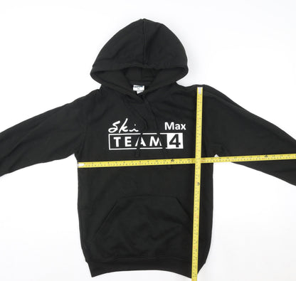 Mens UK Size XS Uneek Black Pullover Hoodie