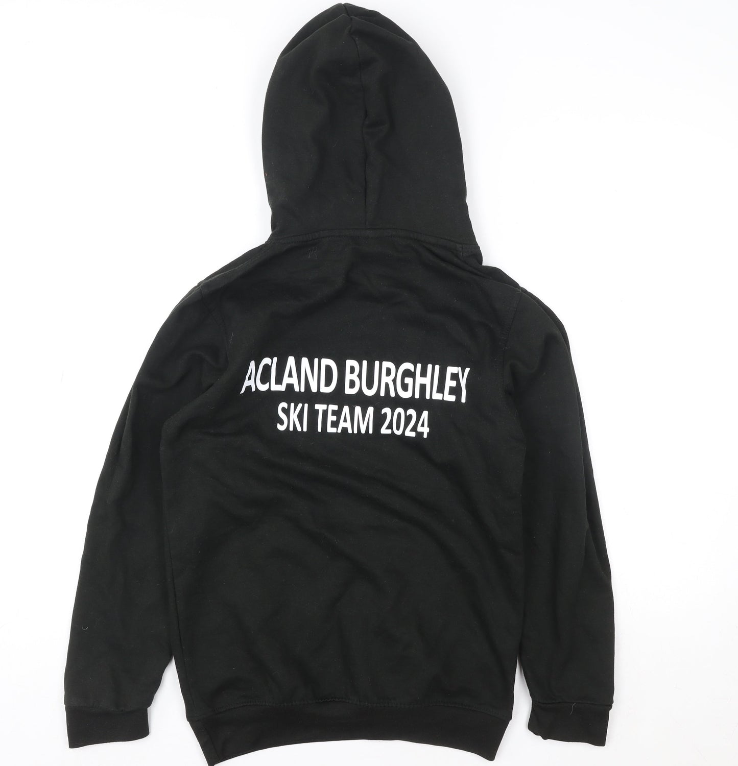 Mens UK Size XS Uneek Black Pullover Hoodie