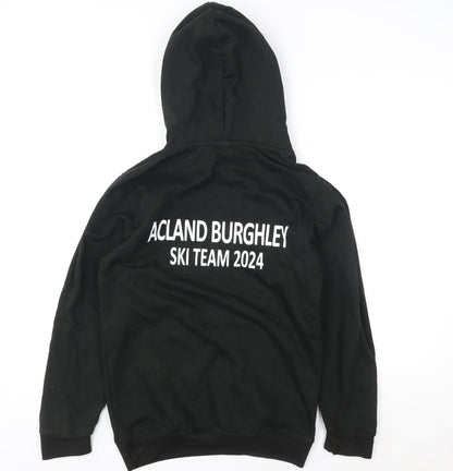 Mens UK Size XS Uneek Black Pullover Hoodie
