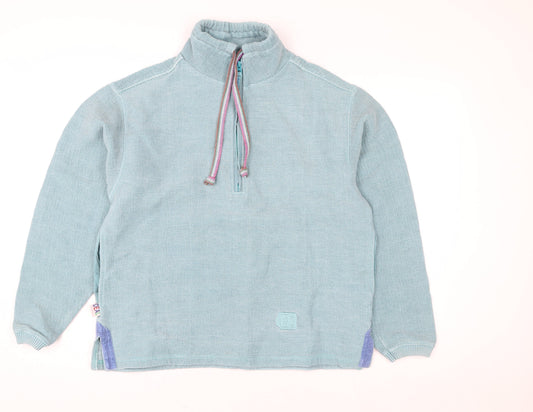 Womens UK Size L Deal Blue Pullover Hoodie
