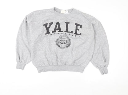 Womens UK Size XS H&M Grey Pullover Sweatshirt