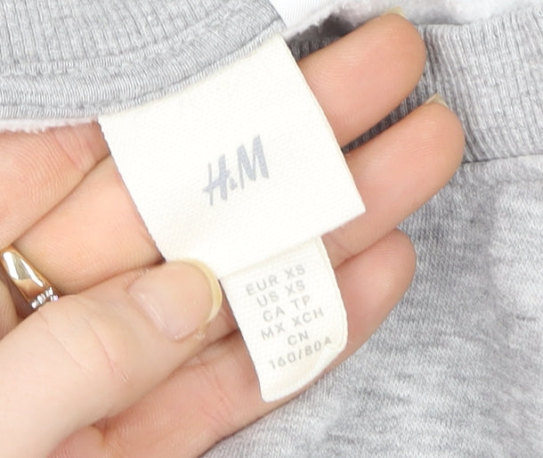 Womens UK Size XS H&M Grey Pullover Sweatshirt