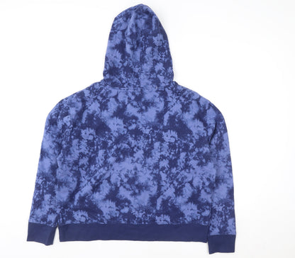 Womens UK Size L Champion Blue Pullover Hoodie