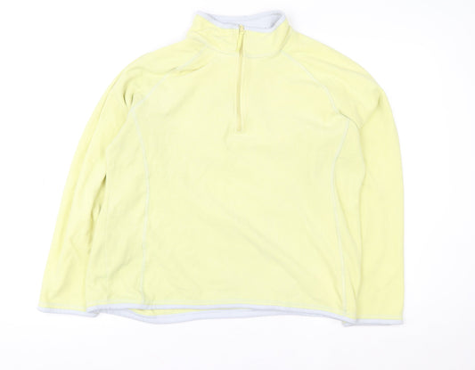 Womens UK Size 18 Mountain Warehouse Yellow Pullover Sweatshirt