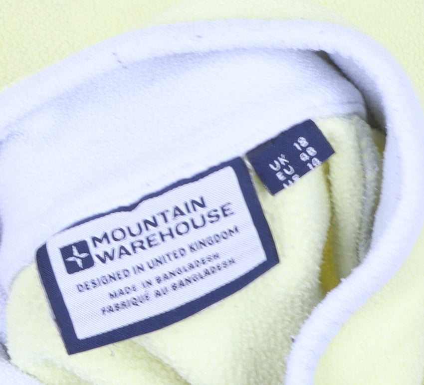Womens UK Size 18 Mountain Warehouse Yellow Pullover Sweatshirt