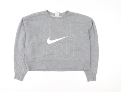 Womens UK Size XS Nike Grey Pullover Sweatshirt