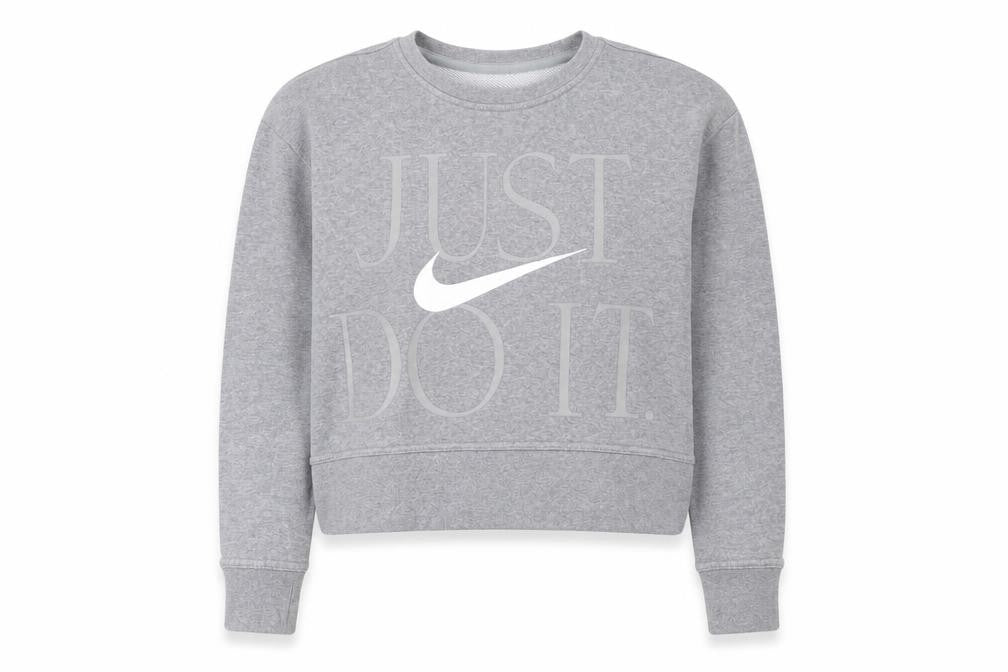 Womens UK Size XS Nike Grey Pullover Sweatshirt