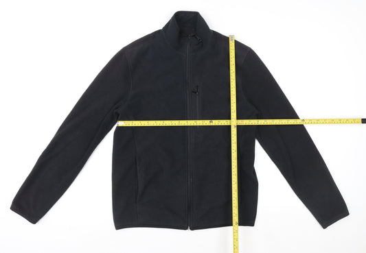 Womens UK Size S Marks and Spencer Black Full Zip Sweatshirt