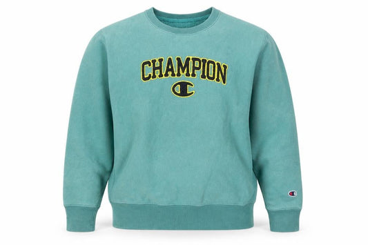 Womens UK Size S Champion Green Pullover Sweatshirt