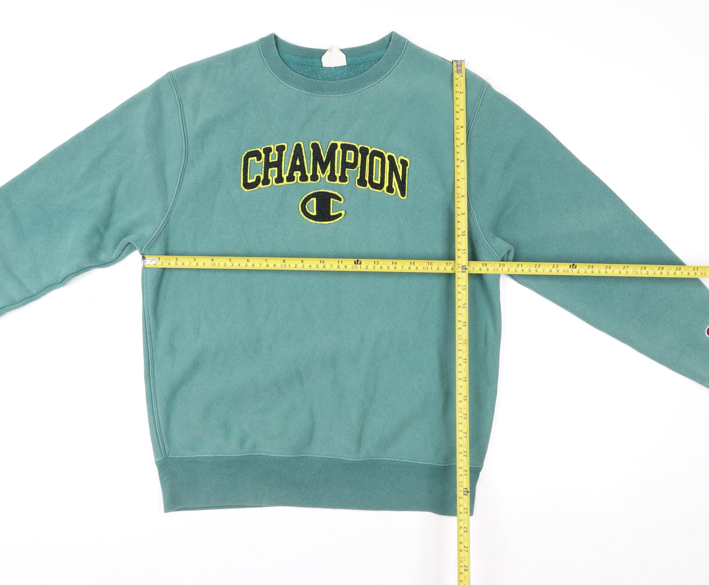 Womens UK Size S Champion Green Pullover Sweatshirt