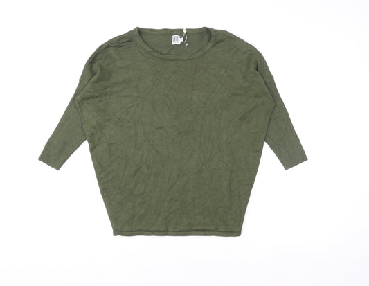 Womens UK Size S Saint Tropez Green Pullover Sweatshirt