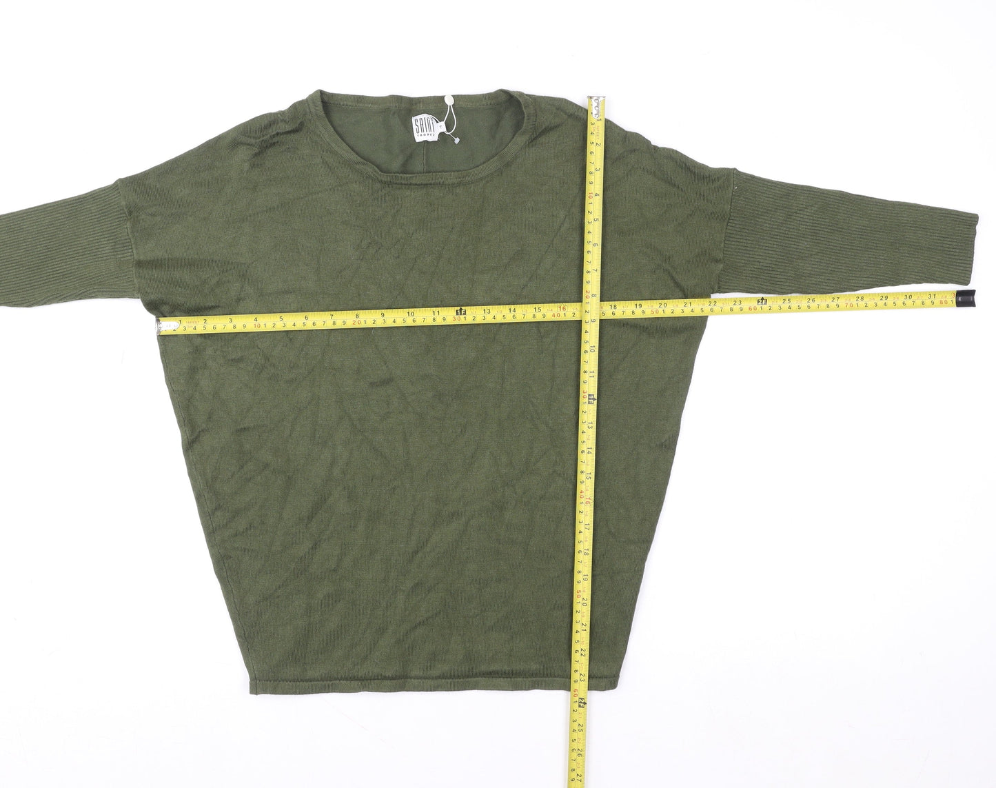 Womens UK Size S Saint Tropez Green Pullover Sweatshirt