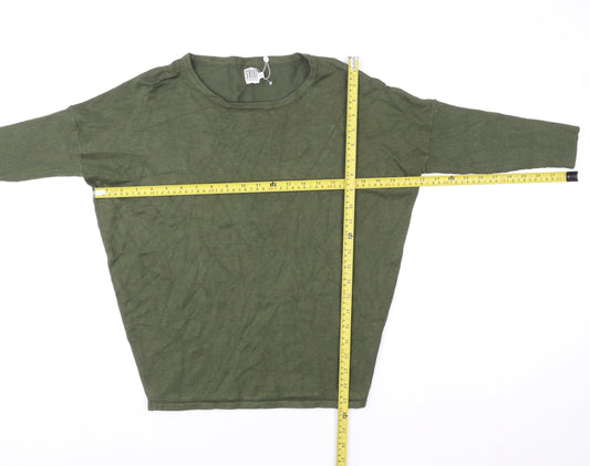 Womens UK Size S Saint Tropez Green Pullover Sweatshirt