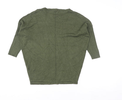 Womens UK Size S Saint Tropez Green Pullover Sweatshirt