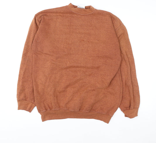 Mens UK Size L Giordano Brown Pullover Sweatshirt