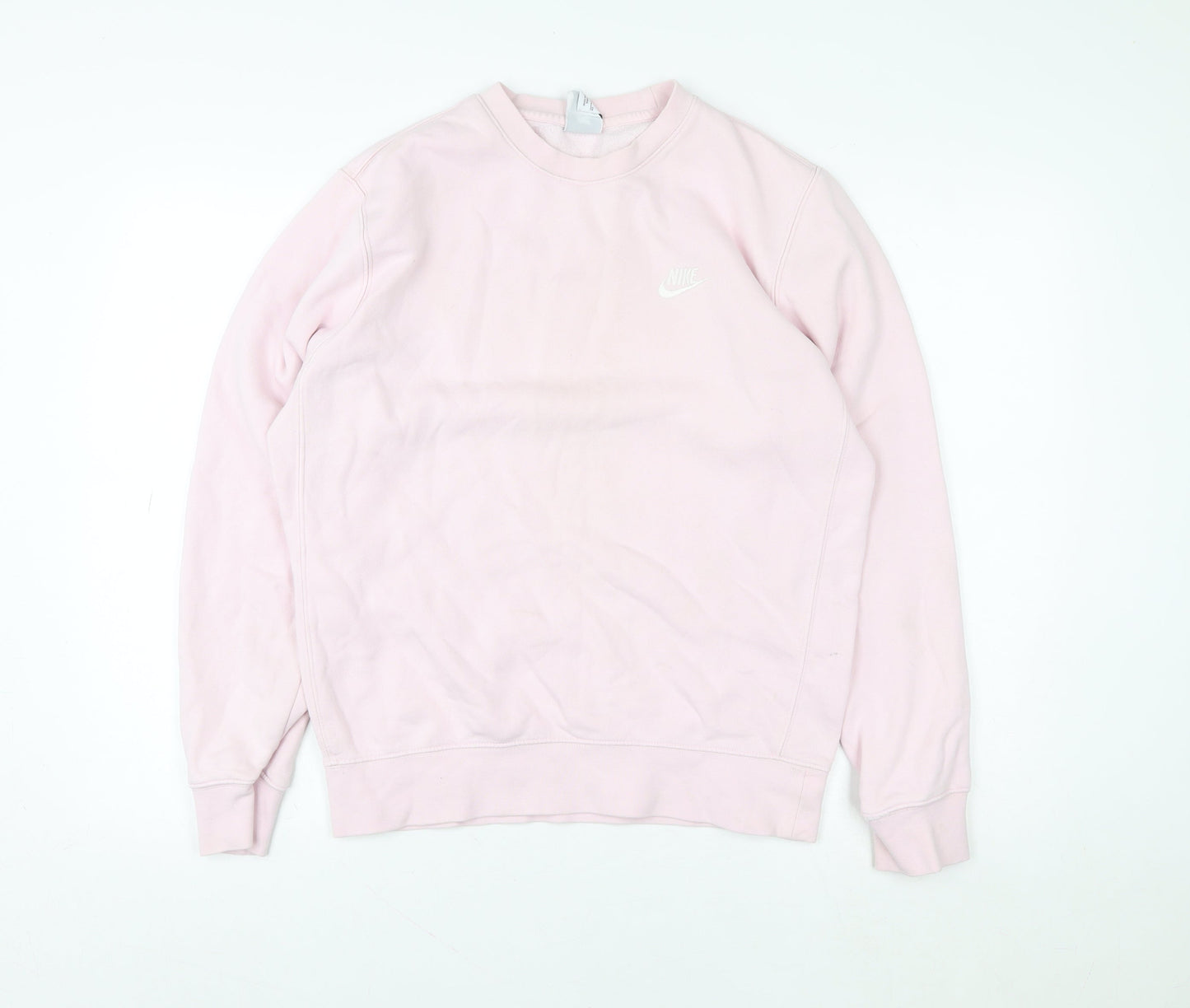 Womens UK Size S Nike Pink Pullover Sweatshirt