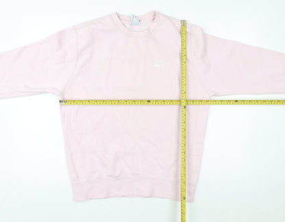 Womens UK Size S Nike Pink Pullover Sweatshirt