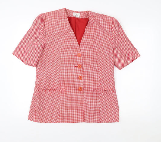 Womens UK Size 12 The Radius Creation Red Classic Blouse