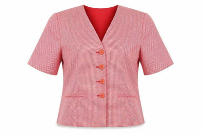 Womens UK Size 12 The Radius Creation Red Classic Blouse
