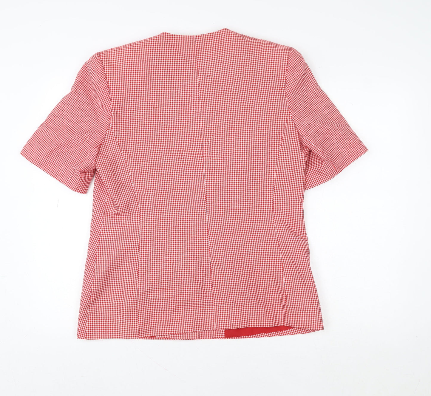 Womens UK Size 12 The Radius Creation Red Classic Blouse