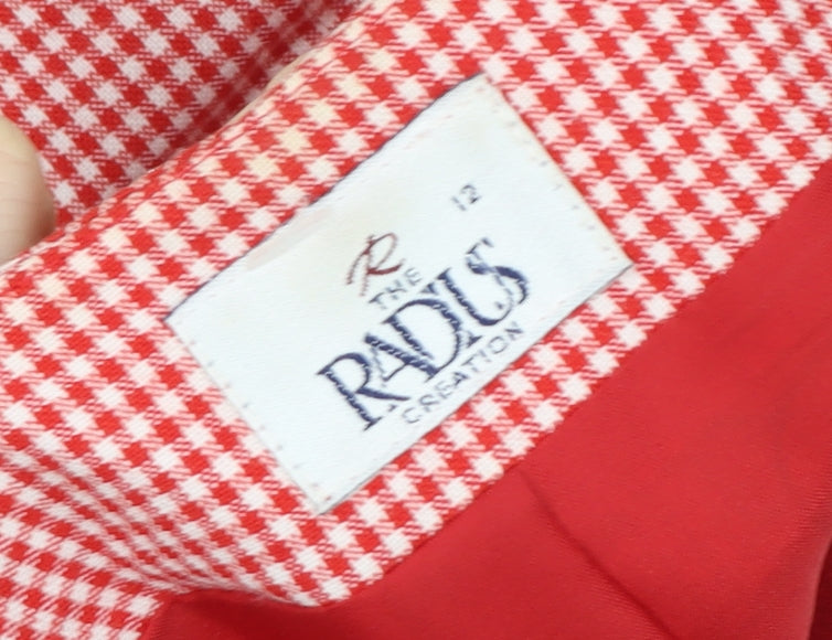 Womens UK Size 12 The Radius Creation Red Classic Blouse