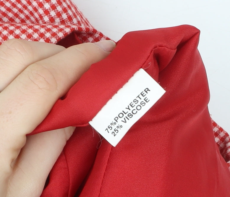 Womens UK Size 12 The Radius Creation Red Classic Blouse