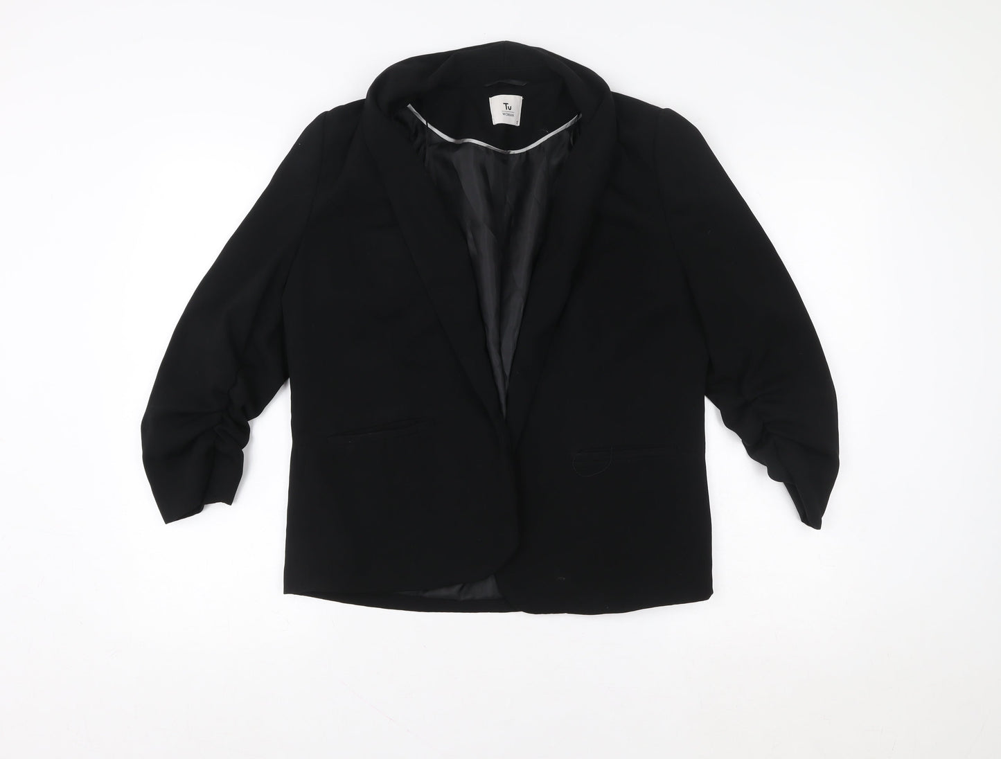 Womens UK Size 12 TU Regular Black Blazer