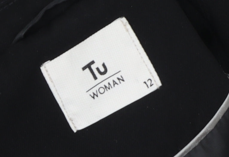 Womens UK Size 12 TU Regular Black Blazer