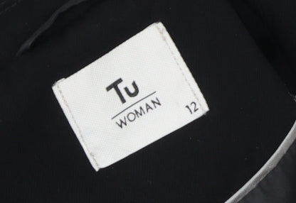 Womens UK Size 12 TU Regular Black Blazer
