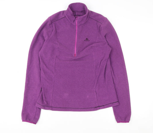 Womens UK Size M Quechua Purple Pullover Sweatshirt