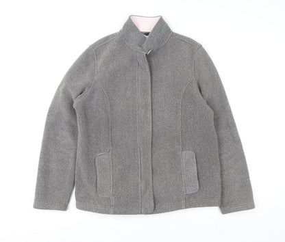 Womens UK Size 12 Marks and Spencer Grey Full Zip Sweatshirt