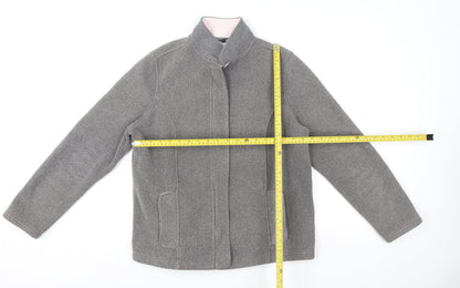 Womens UK Size 12 Marks and Spencer Grey Full Zip Sweatshirt