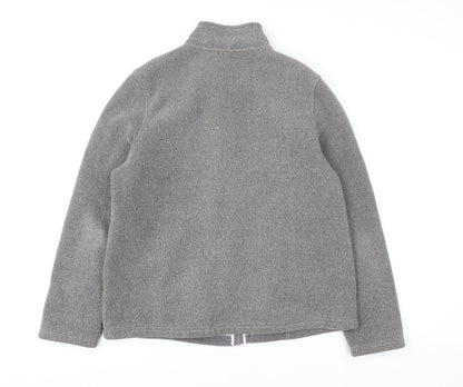 Womens UK Size 12 Marks and Spencer Grey Full Zip Sweatshirt