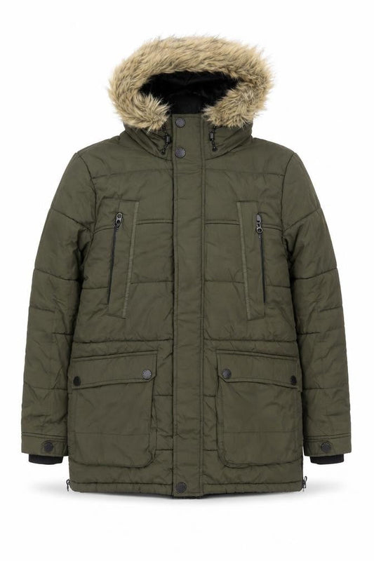 Teens UK Size 14 NEXT Green Parka Coat
