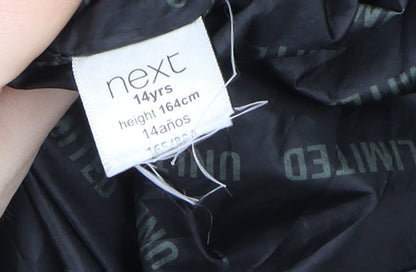 Teens UK Size 14 NEXT Green Parka Coat